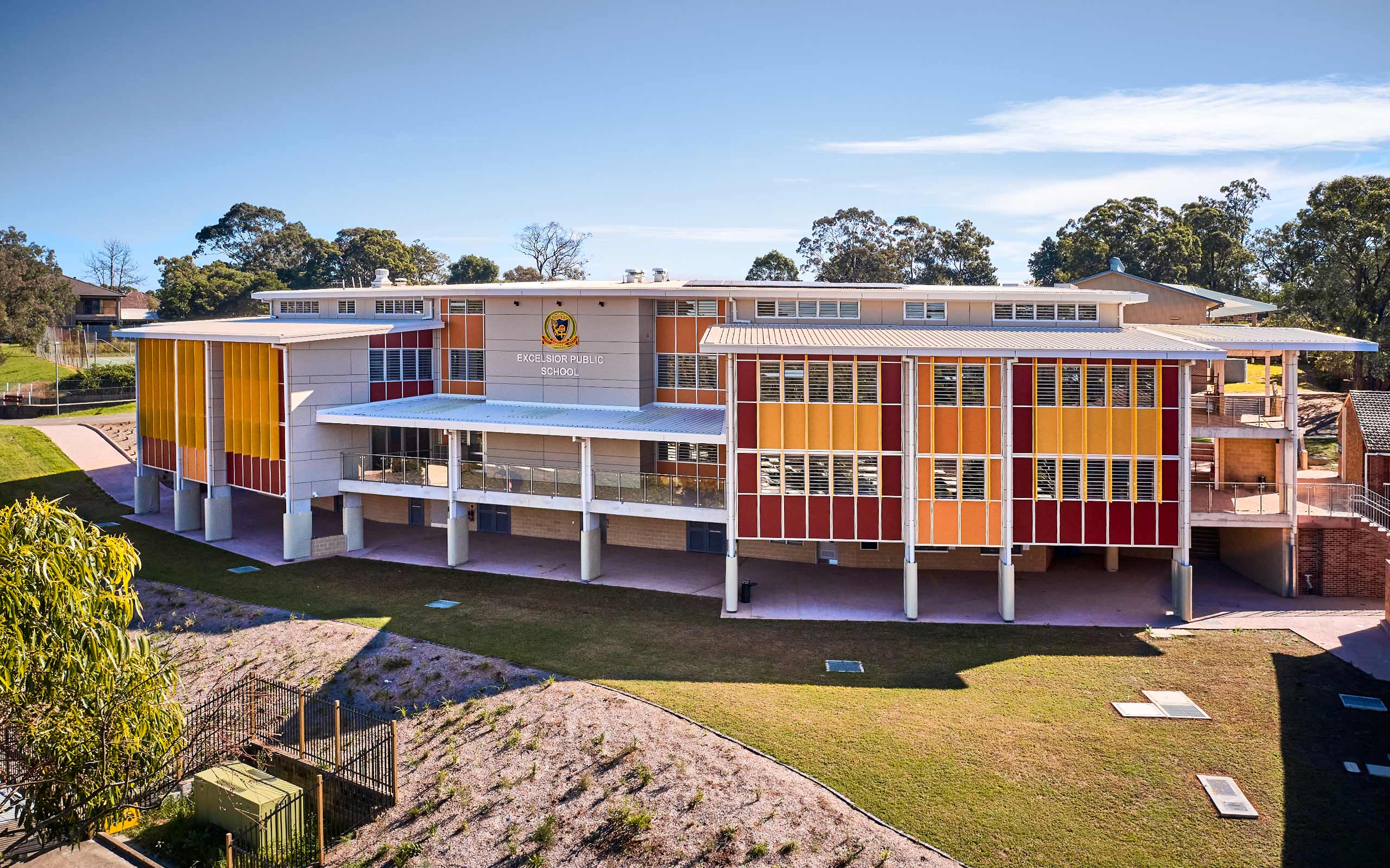 Upgrade of Excelsior Public School, aerial