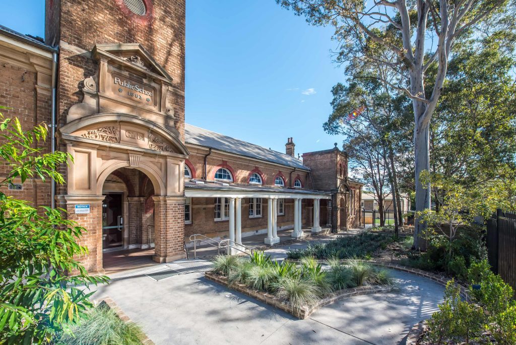 Croydon Public School Heritage Redevelopment, External facade