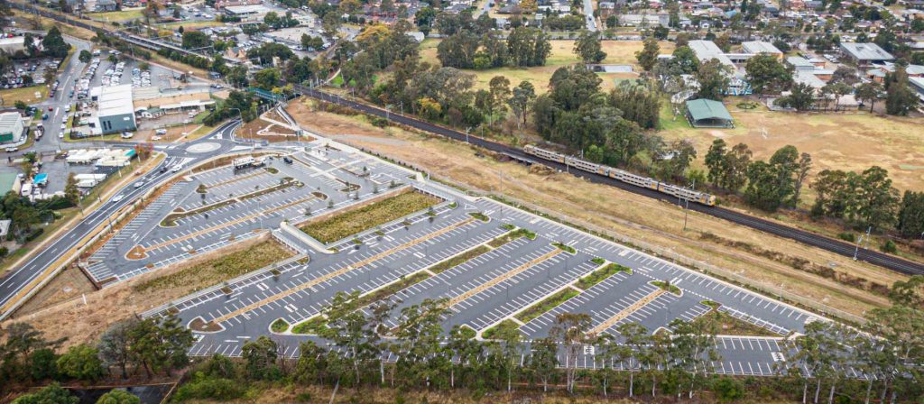 Emu Plains Car Park, 750 spaces, aerial