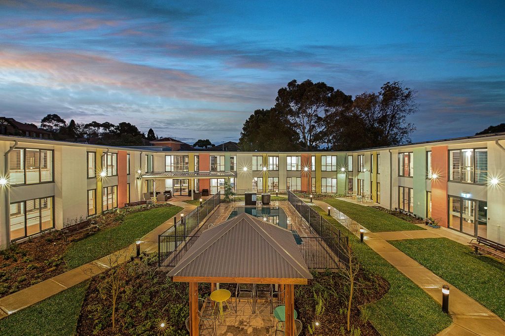 Uniting Annesley Haberfield, internal courtyard, from above