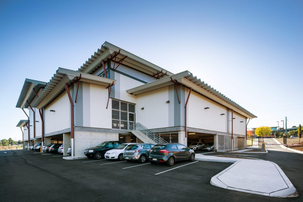 William Clarke College Sports Centre, back entry and parking