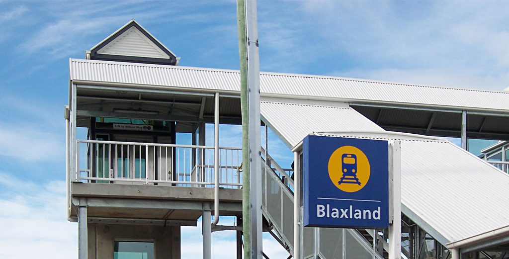 Blaxland Railway Station Signage